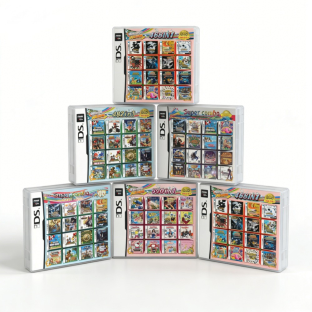 Retro Gaming Games - •Pokem0n Temalı Çoklu Oyun Kartuşu DS/3DS/NDSL/2DS