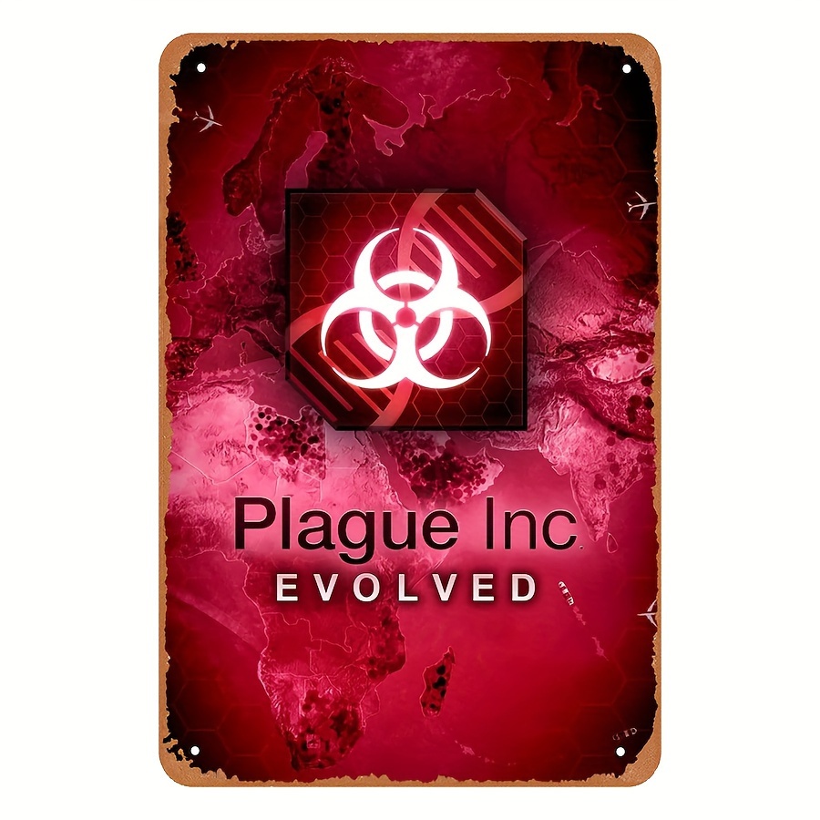 Retro Gaming Art - Vintage Tarz Plague Inc Evolved Metal