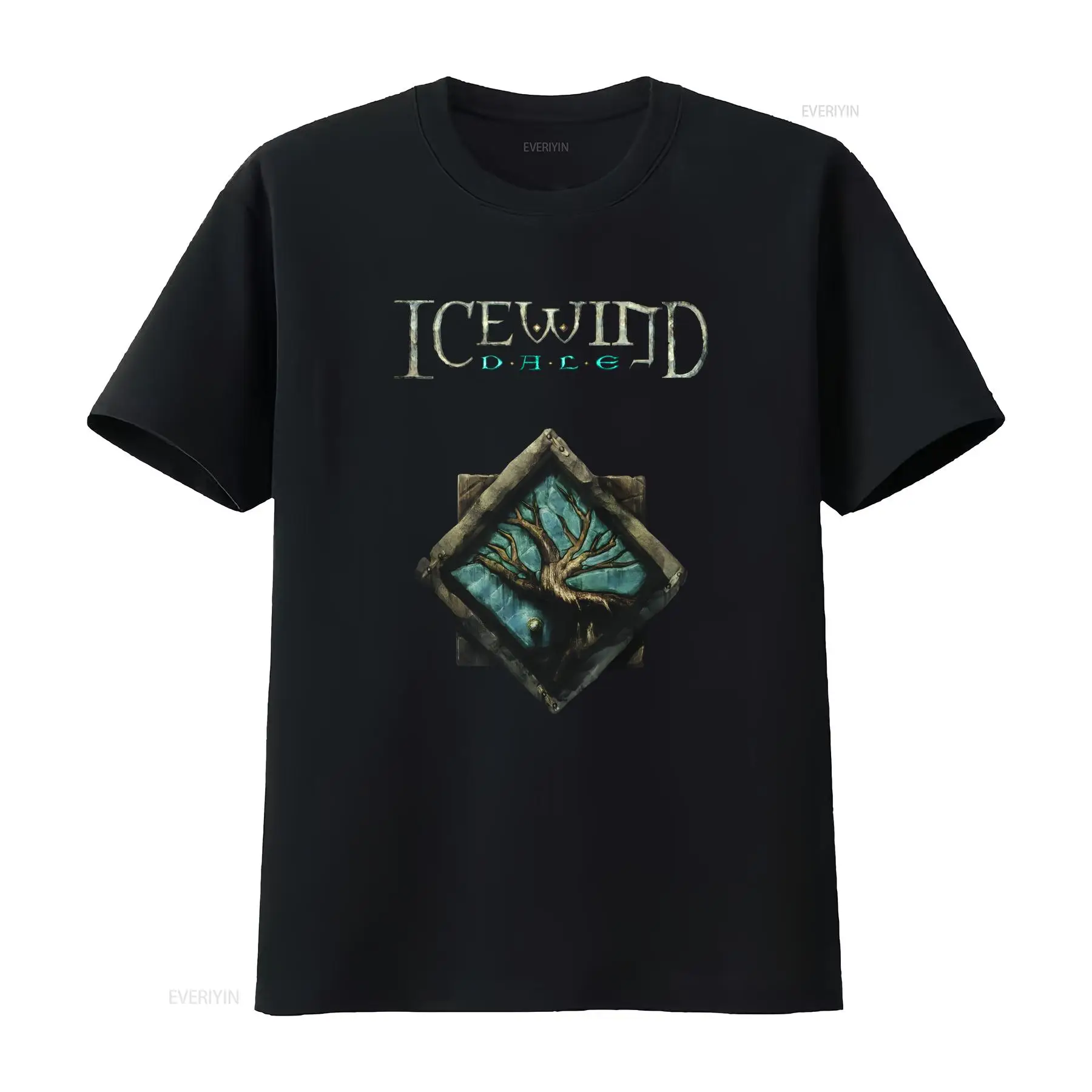 Retro Gaming T Shirts - Icewind Dale Logosu Klasik Video Oyunu
