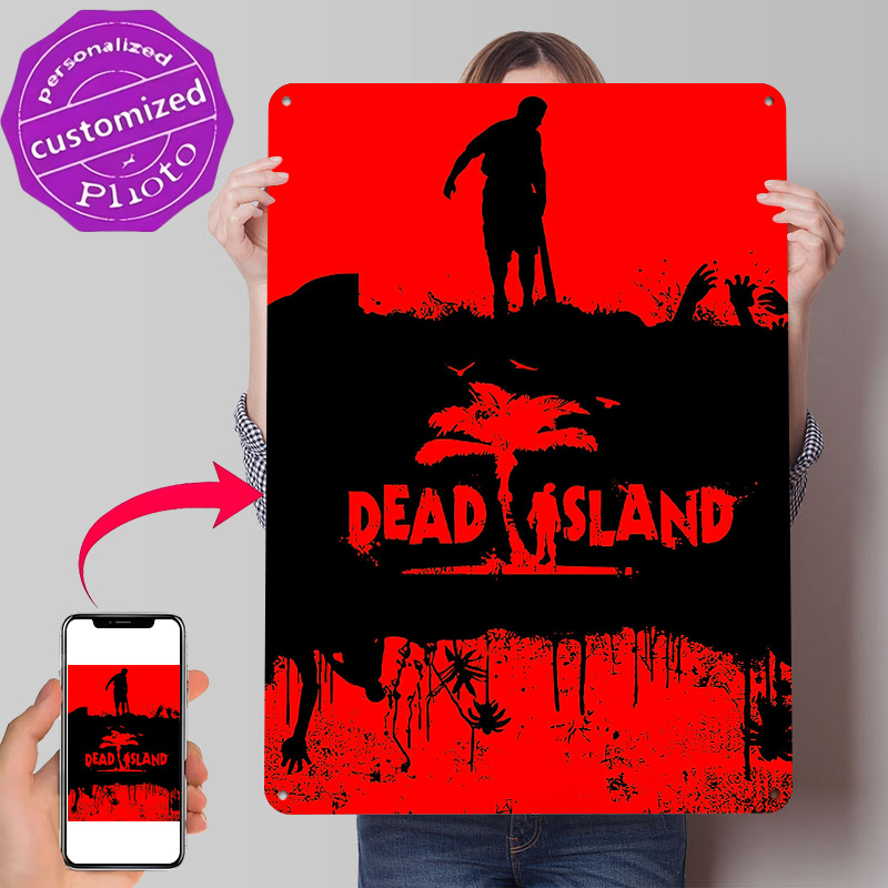 Retro Gaming Island - Dead Island Oyunu Kişiselleştirilmiş 3D Dokulu