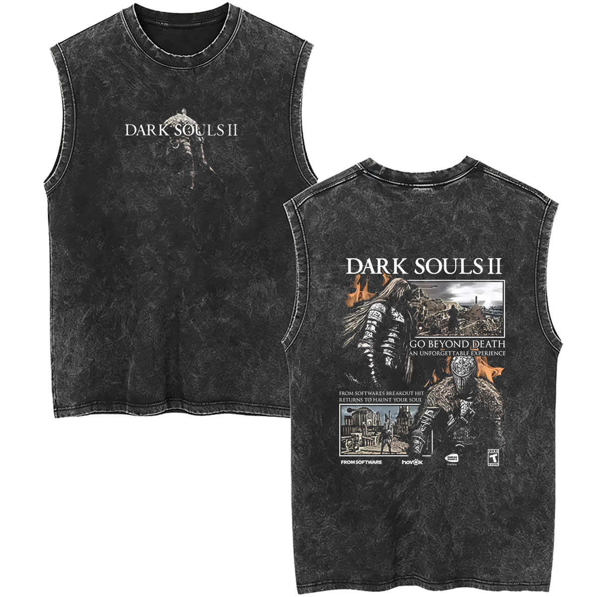 Retro Gaming T Shirts - Yıkanmış Vintage Oyun Dark Souls Ürünleri