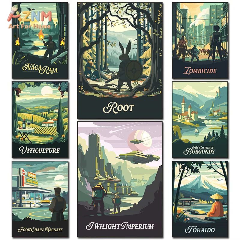 Retro Gaming Art - AZNM Retro Masa Oyunu Sanat Tuval