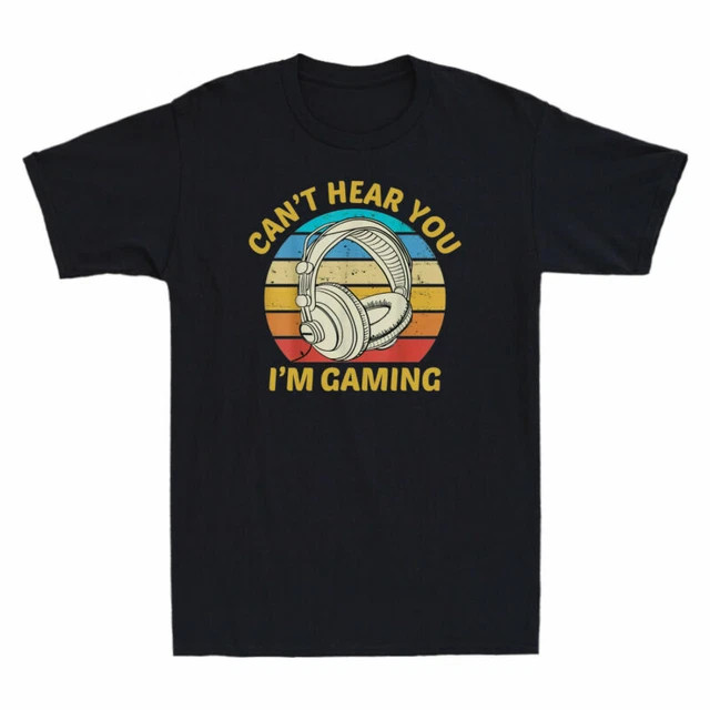 Retro Gaming T Shirts - I'm Gaming Cotton Komik Retro You