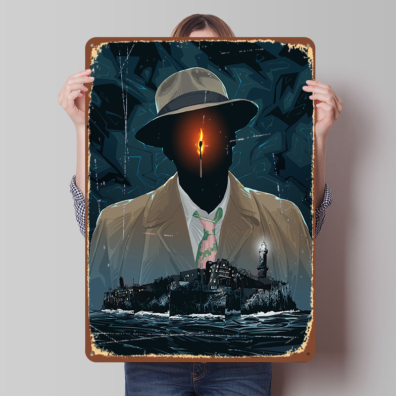 Retro Gaming Island - Ada Baskılı Poster Özelleştirilmiş Duvar Sanatı