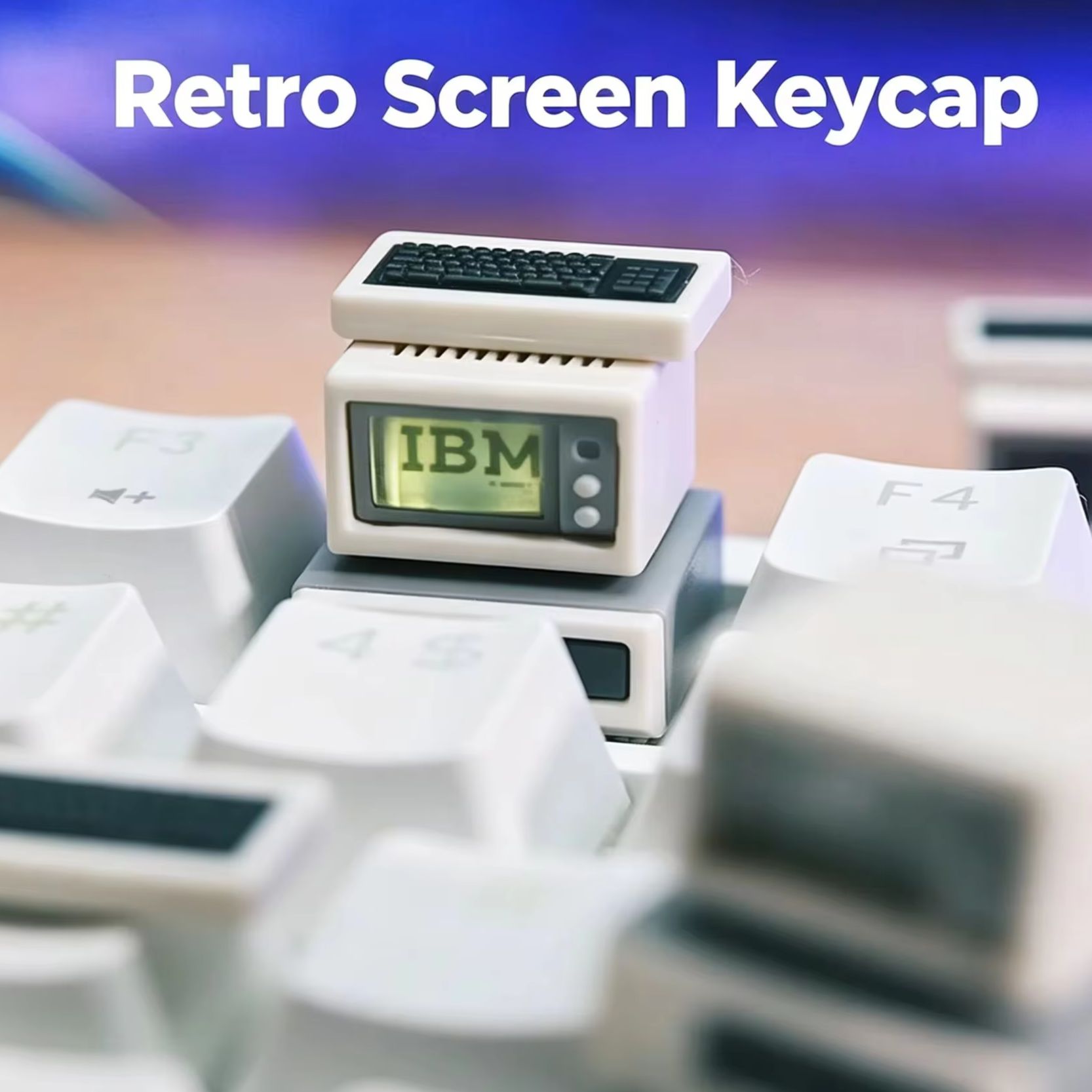 Retro Gaming Unit - Arka Aydınlatmalı Retro Bilgisayar Tuş Takımı