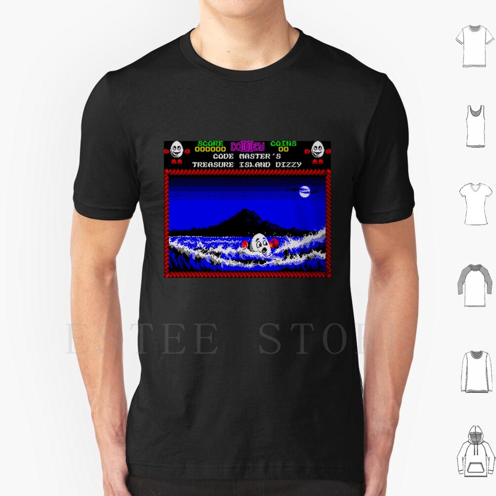 Retro Gaming Island - Treasure Island Dizzy Motif Tişört Erkek