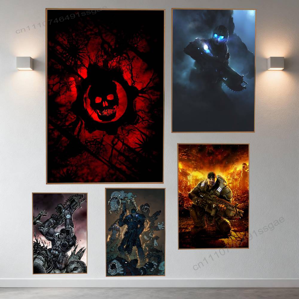 Retro Gaming Art - Oyun G-Gears of W-War Posteri Retro