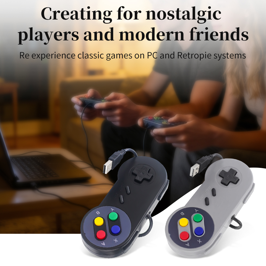Retro Gaming Raspberry Pi 4 - PC için USB Retro Oyun Kumandası