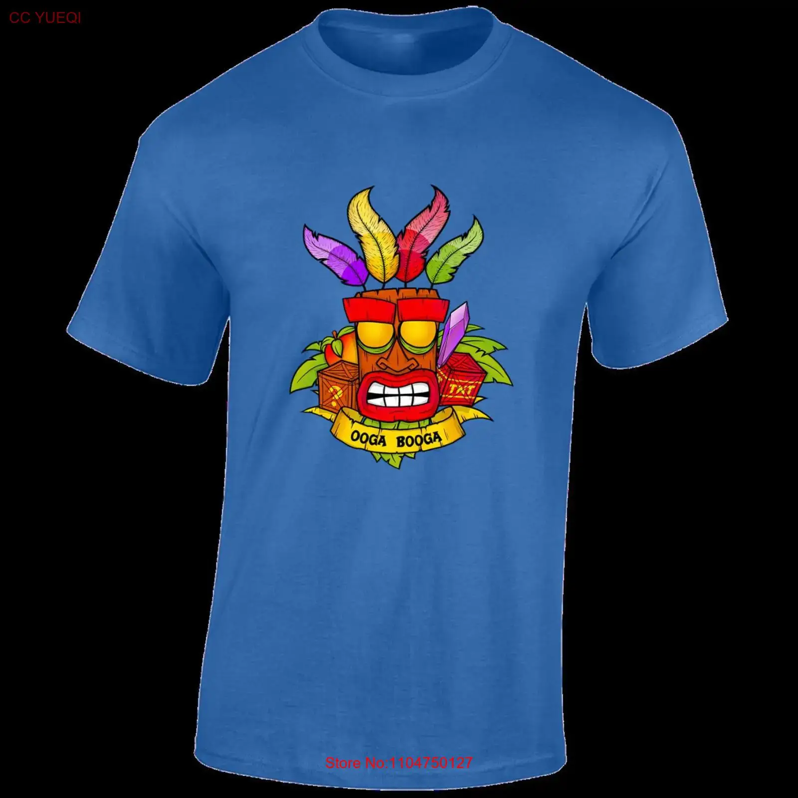 Retro Gaming T Shirts - Oga booga crash erkek tişörtü retro