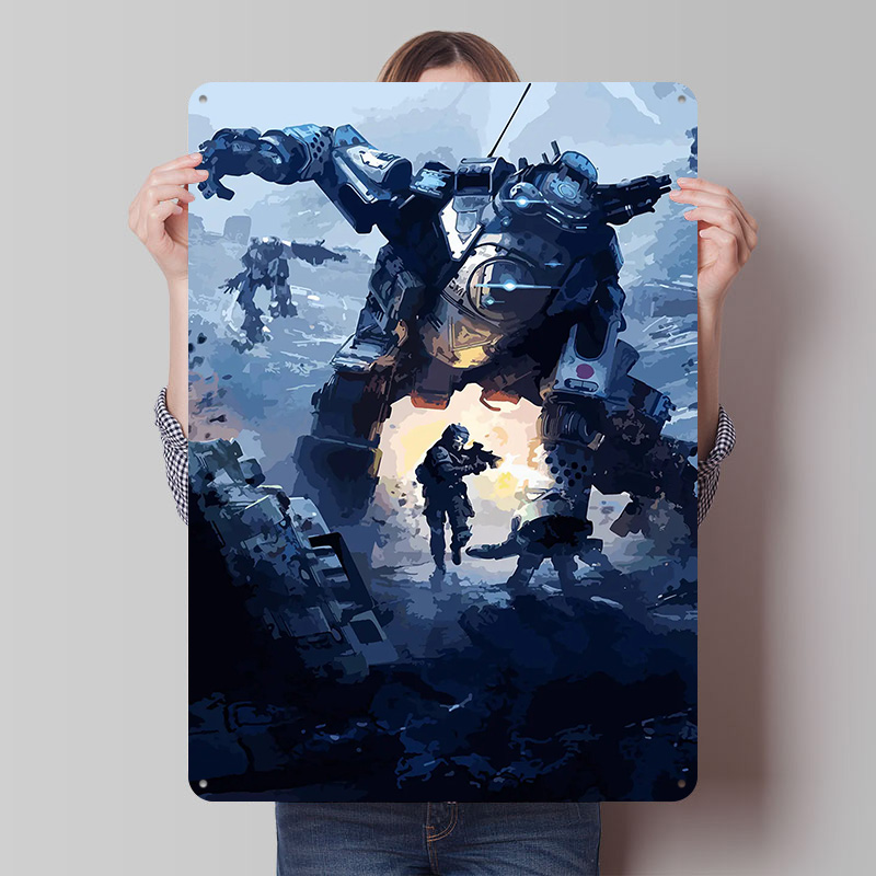 Retro Gaming At Home - Titanfall Teneke Levha Posteri Özel Duvar