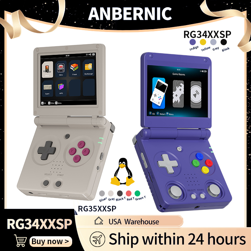 Anbernic RG34XXSP RG35XXSP Fli - Retro X8 Gaming Console incelemesi ve fiyatı