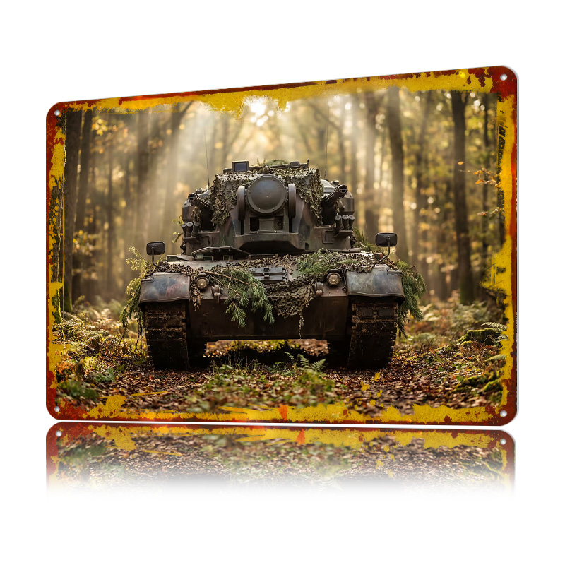 Ormanda Kamuflajlı Tank Poster - Retro Gaming At Home incelemesi ve fiyatı