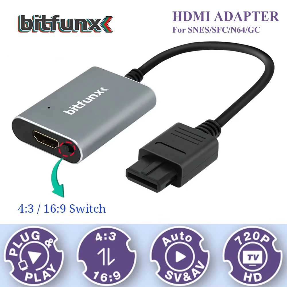 Bitfunx 720P Svideo / AV - HDM - Retro Gaming Box incelemesi ve fiyatı
