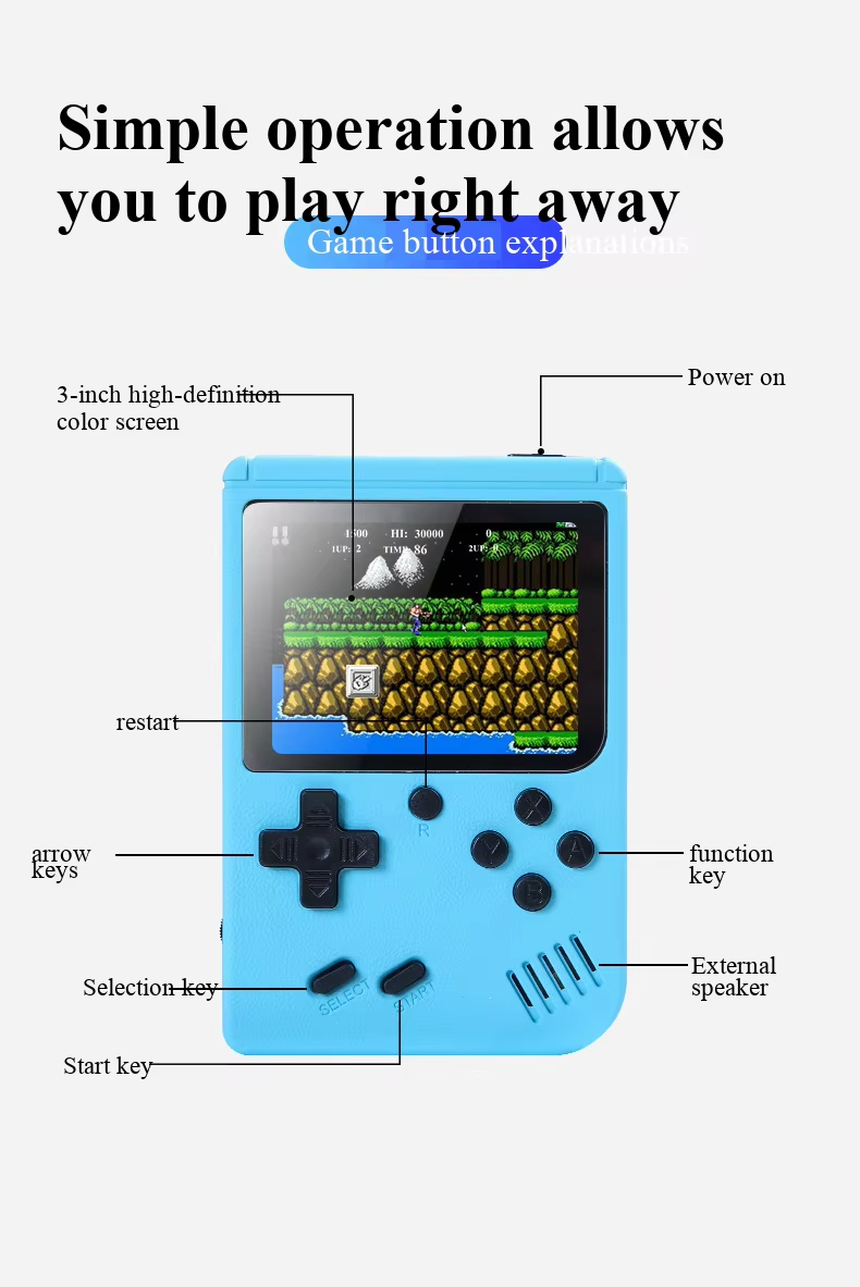 400'ü 1 Arada MİNİ Oyunlar El  - Retro X8 Gaming Console incelemesi ve fiyatı