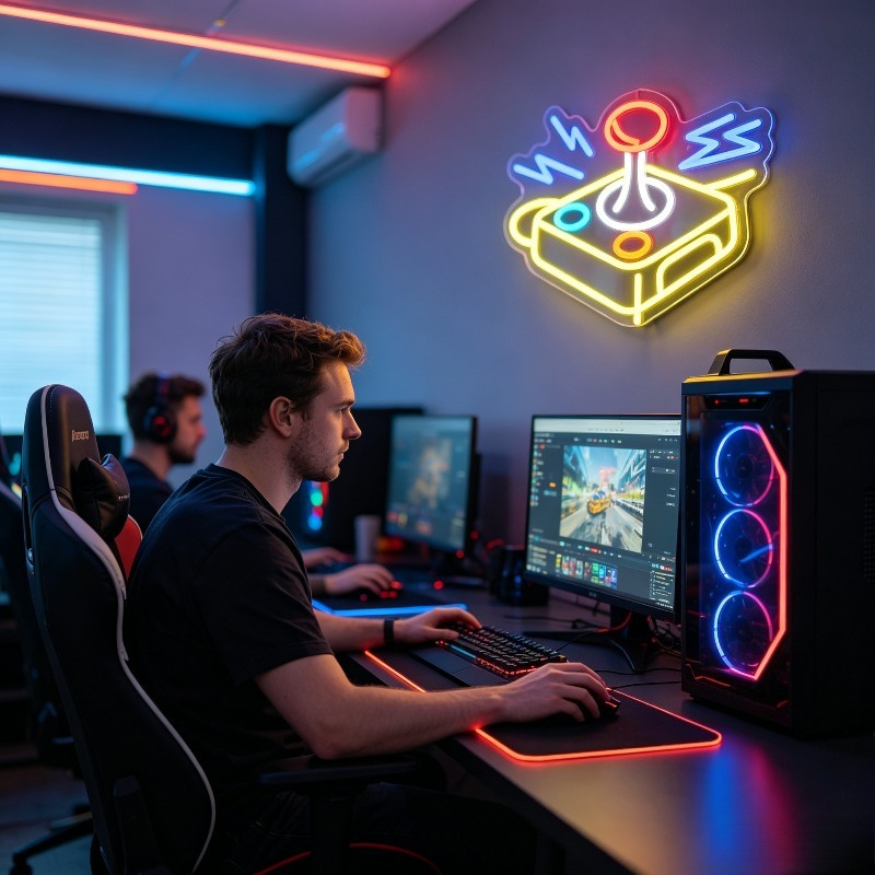 Atari Salonu Joystick Neon Tab - Retro Gaming Art incelemesi ve fiyatı