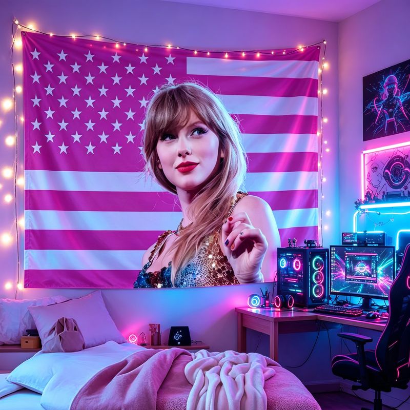 VIKAMA Amerikan Bayrağı Kadın  - Retro Gaming Art incelemesi ve fiyatı