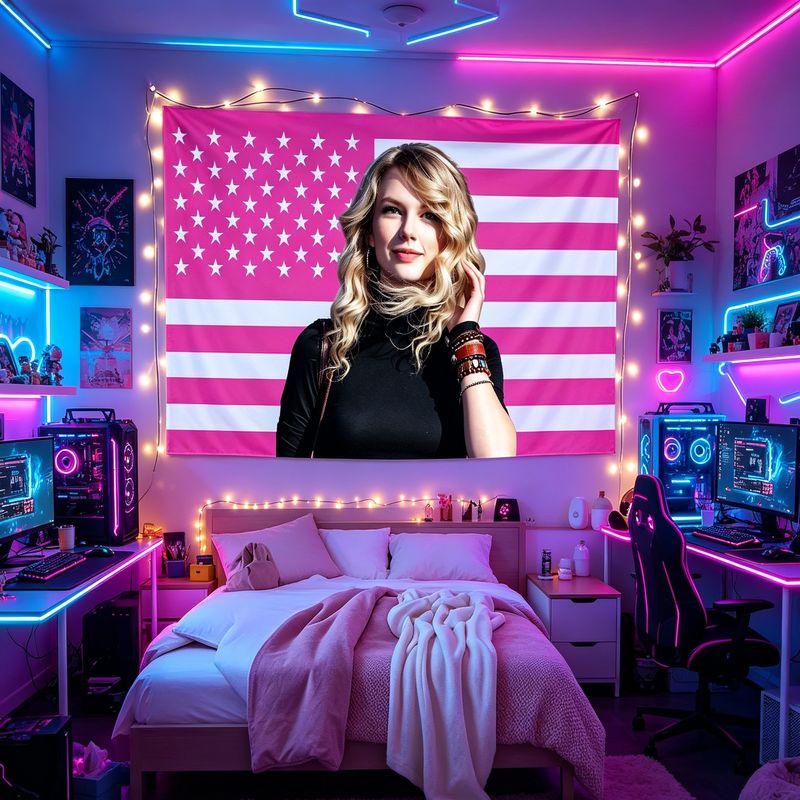 VIKAMA Amerikan Bayrağı Kadın  - Retro Gaming Art incelemesi ve fiyatı