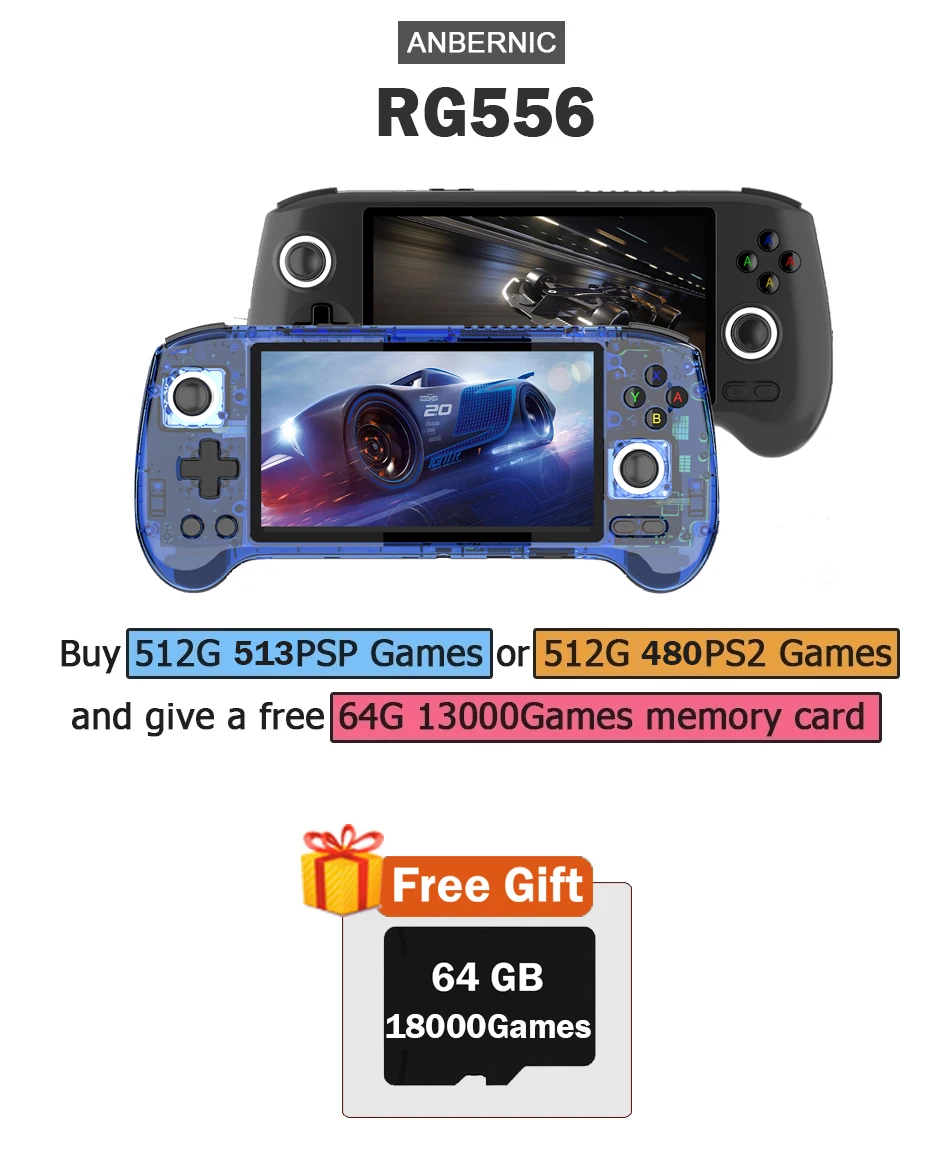 ANBERNIC RG556 Elde Taşınabili - Retro X8 Gaming Console incelemesi ve fiyatı