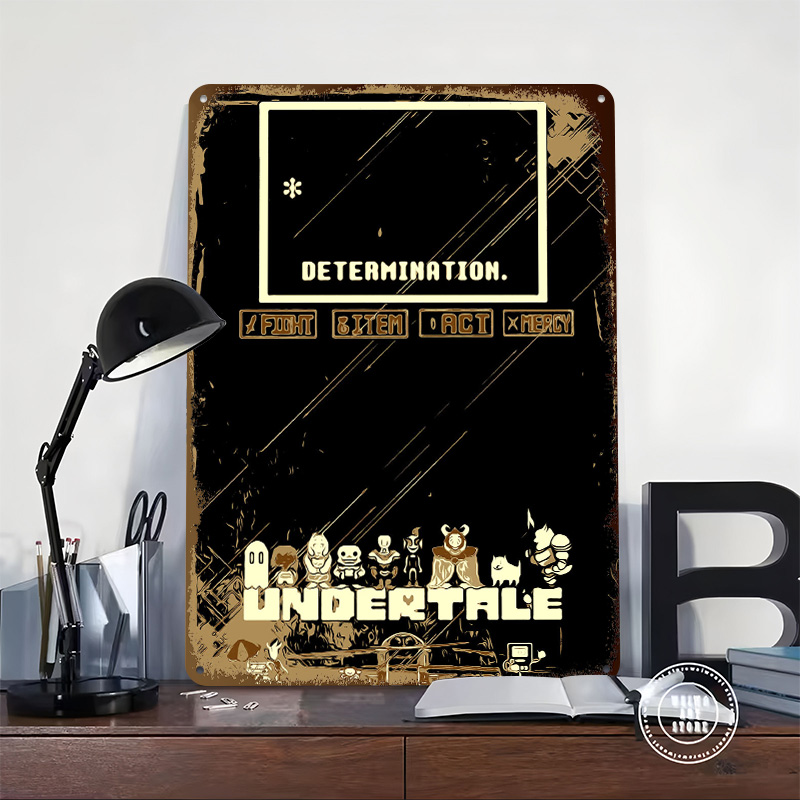 Undertale Metal Poster Özel Du - Retro Gaming At Home incelemesi ve fiyatı