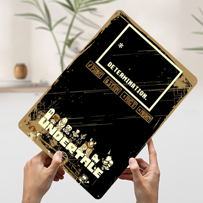 Undertale Metal Poster Özel Du - Retro Gaming At Home incelemesi ve fiyatı