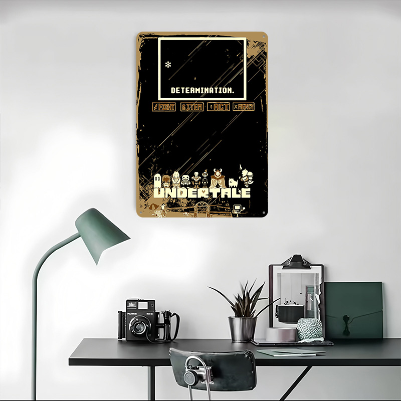 Undertale Metal Poster Özel Du - Retro Gaming At Home incelemesi ve fiyatı