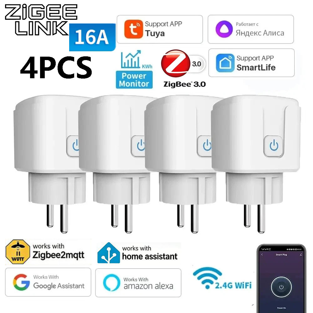 4 adet akıllı priz WiFi / Zigb - Crt Monitor Stand incelemesi ve fiyatı