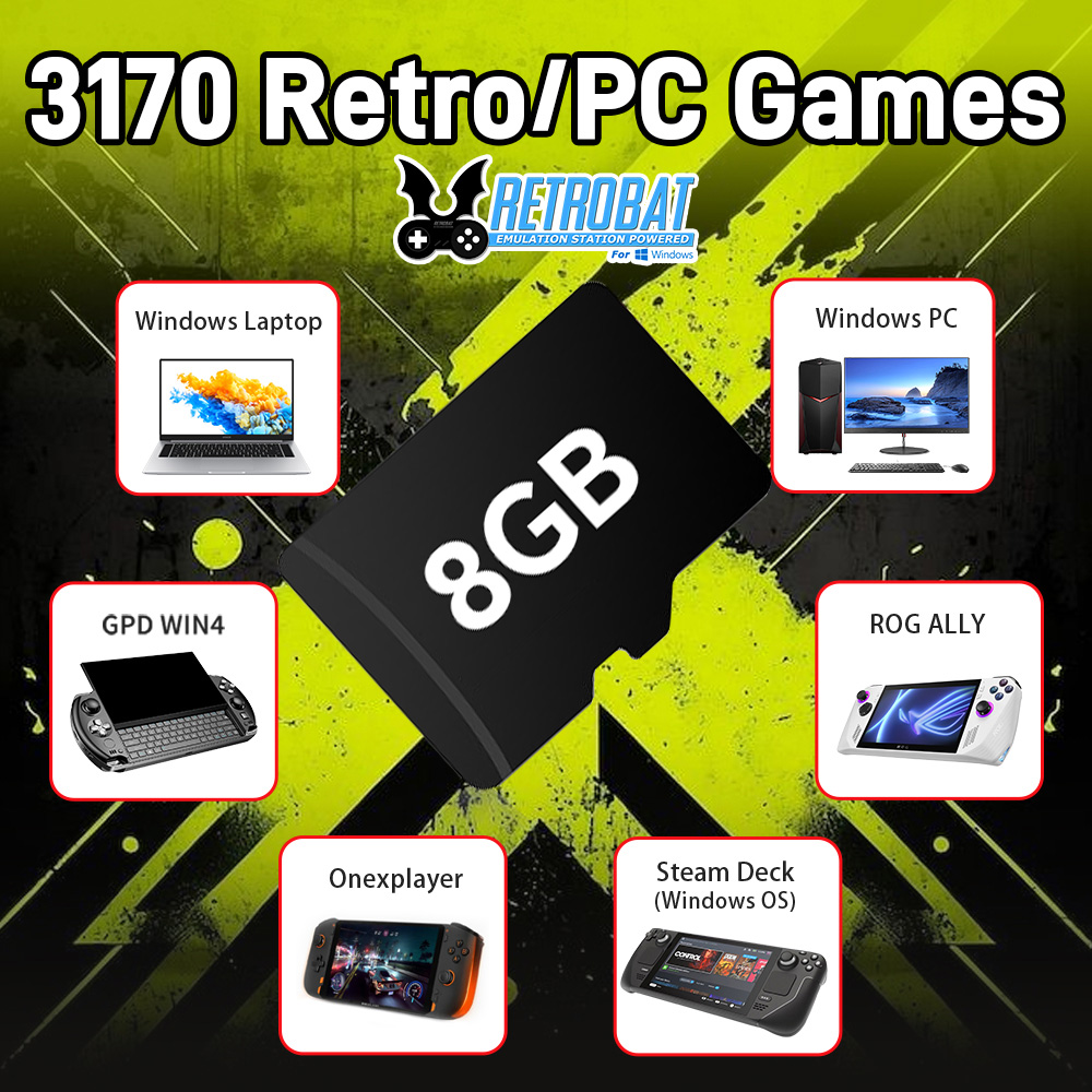 8 GB Oyun TF Kartı ile 3170 Re - Retro X8 Gaming Console incelemesi ve fiyatı