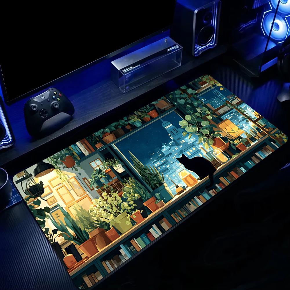 Retro Yeşil Bitki Desenli Çalı - Retro Gaming Desk incelemesi ve fiyatı