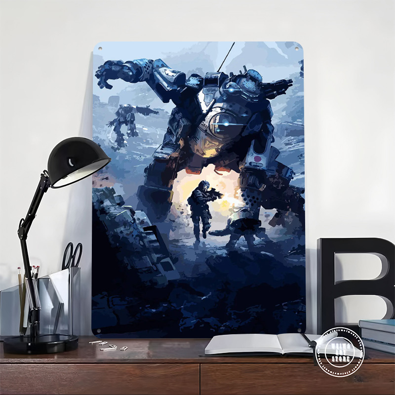 Titanfall Teneke Levha Posteri - Retro Gaming At Home incelemesi ve fiyatı